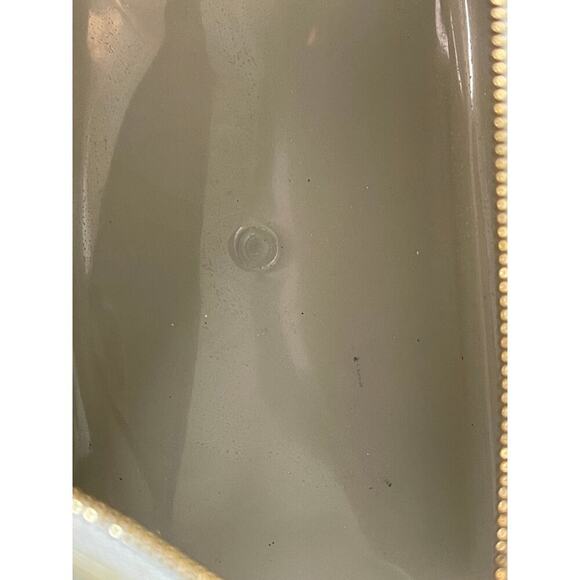 Furla Candy Clear Ivory Blue Large Rubber Satchel Bag Purse 11" X 8.5" - Picture 5 of 8